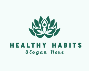 Natural Yoga Meditation logo design