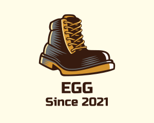 Shoe Cleaning - Leather Boots Footwear logo design