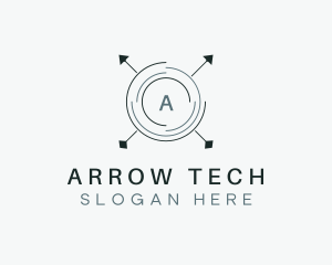 Arrow Archery Target logo design