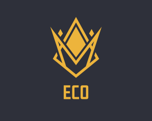 Expensive - Golden Elegant Crown logo design