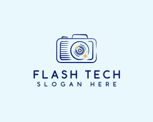 Flash - Camera Flash Photography logo design
