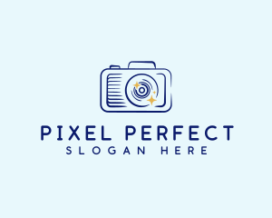 Slr - Camera Flash Photography logo design