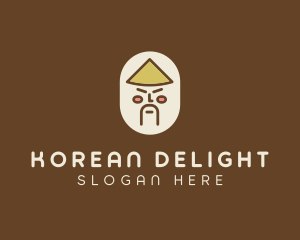 Asian Man Character logo design