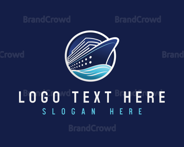 Nautical Cruise Ship Logo