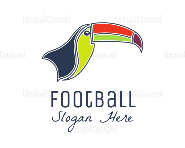 Colorful Toucan Beak Logo