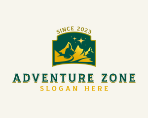 Mountain Trekking Adventure  logo design