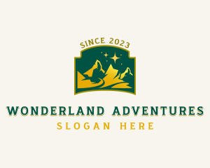 Mountain Trekking Adventure  logo design