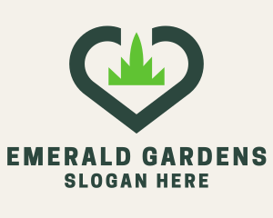 Grass Heart Gardening logo design