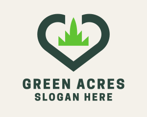 Grass Heart Gardening logo design