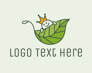 Stroller - Childhood Crown Leaf logo design