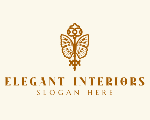 Elegant Boutique Key Wings logo design