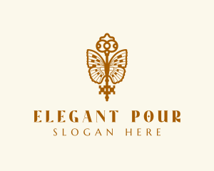 Elegant Boutique Key Wings logo design