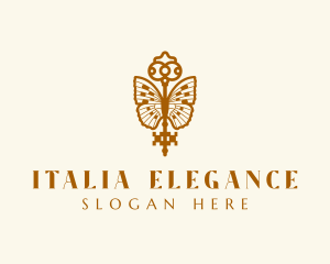 Elegant Boutique Key Wings logo design