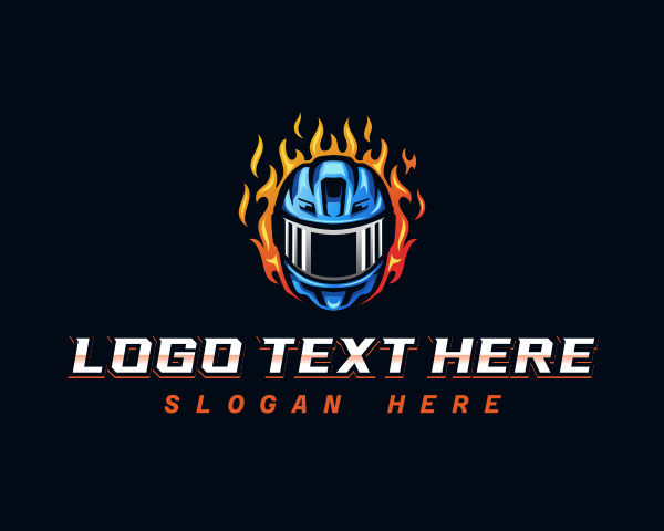 Fiery - Fiery Helmet Headgear logo design