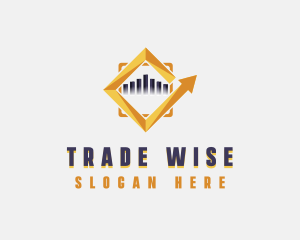 Trader - Analytics Graph Financing logo design