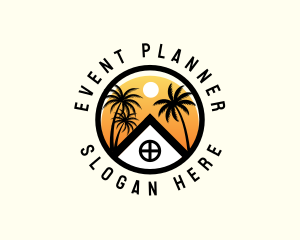 Resort - Sunset House Vacation logo design