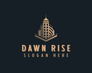 High Rise Building Realty logo design