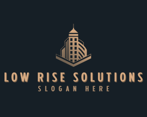 High Rise Building Realty logo design