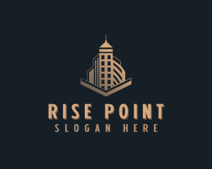 High Rise Building Realty logo design