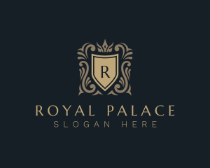 Crown Shield Royal Crest logo design