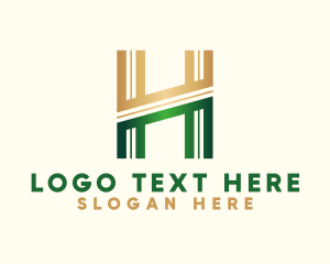 Firm - Modern Marketing Firm Letter H logo design