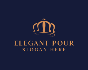 Elegant Crown Jewelry logo design