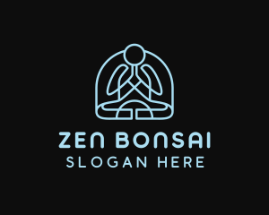 Yoga Meditation Zen logo design