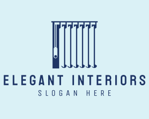 Blue Window Blinds logo design