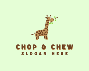 Baby Giraffe Safari Logo