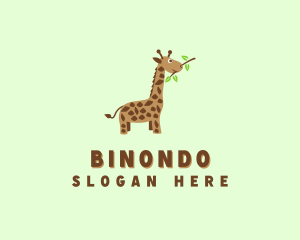 Baby Brand - Baby Giraffe Safari logo design