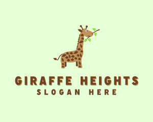 Baby Giraffe Safari logo design