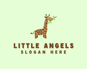 Baby Giraffe Safari logo design