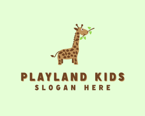 Baby Giraffe Safari logo design