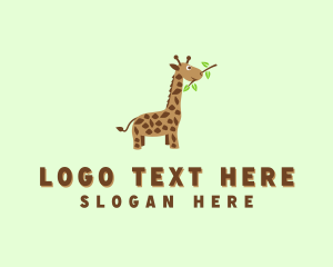 Baby Giraffe Safari Logo