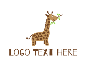 Baby Giraffe Safari Logo