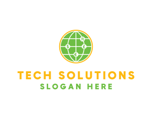 Solutions - International Foreign Exchange Globe logo design