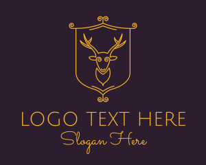Country Club - Elegant Deer Emblem logo design