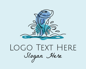 Ocean - River Ocean Fish logo design