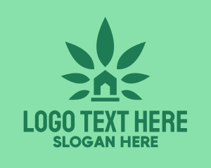 Green - Cannabis Weed Marijuana Dispensary logo design