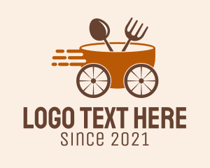 Cuisine - Fast Food Cart logo design