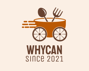 Delivery - Fast Food Cart logo design