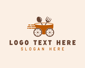 Diner - Fast Food Cart logo design