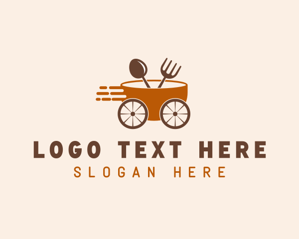 Pot - Fast Food Cart logo design