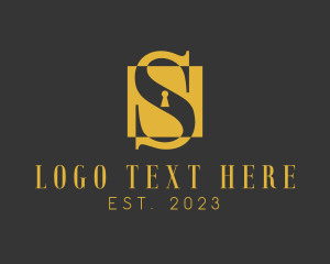 Padlock - Elegant Safe Box Letter S logo design