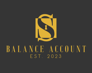 Account - Elegant Safe Box Letter S logo design