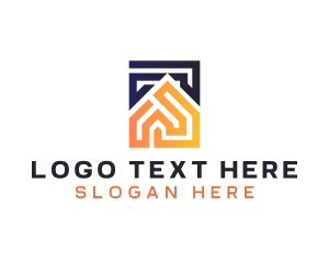 Maze - Property Developer House logo design