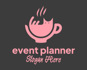 Pink Cat Cafe  Logo