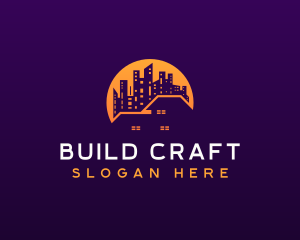 House Building Construction logo design