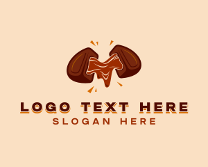 Nougat - Chocolate Nougat logo design