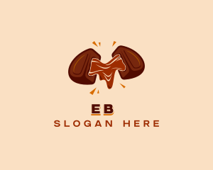 Nougat - Chocolate Nougat logo design